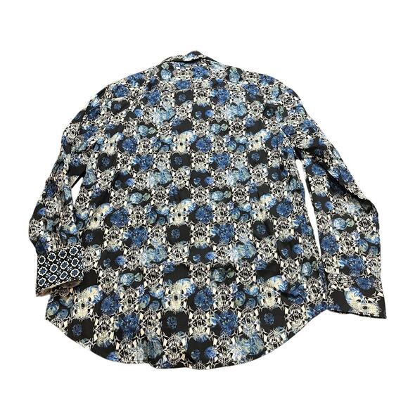 Robert Graham Mens Alloway Skull Button Shirt Classic Fit Flip Cuff Size Large - Picture 2 of 11